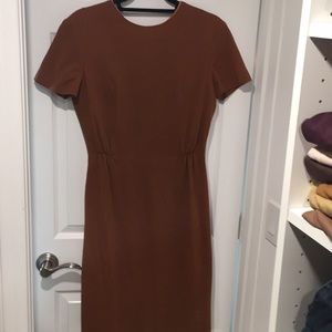 Wool blend knee length vintage dress.